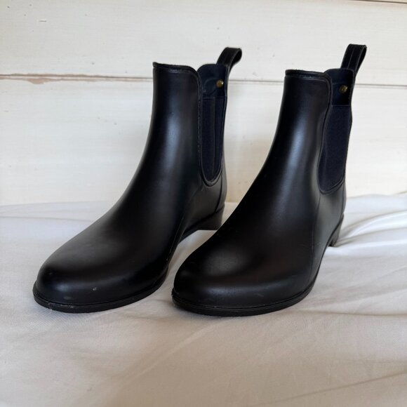 Sam Edelman Shoes - GUC, Sam Edelman Tinsley Rain Boots, Black, US Women's Size 8, Bonded Leather